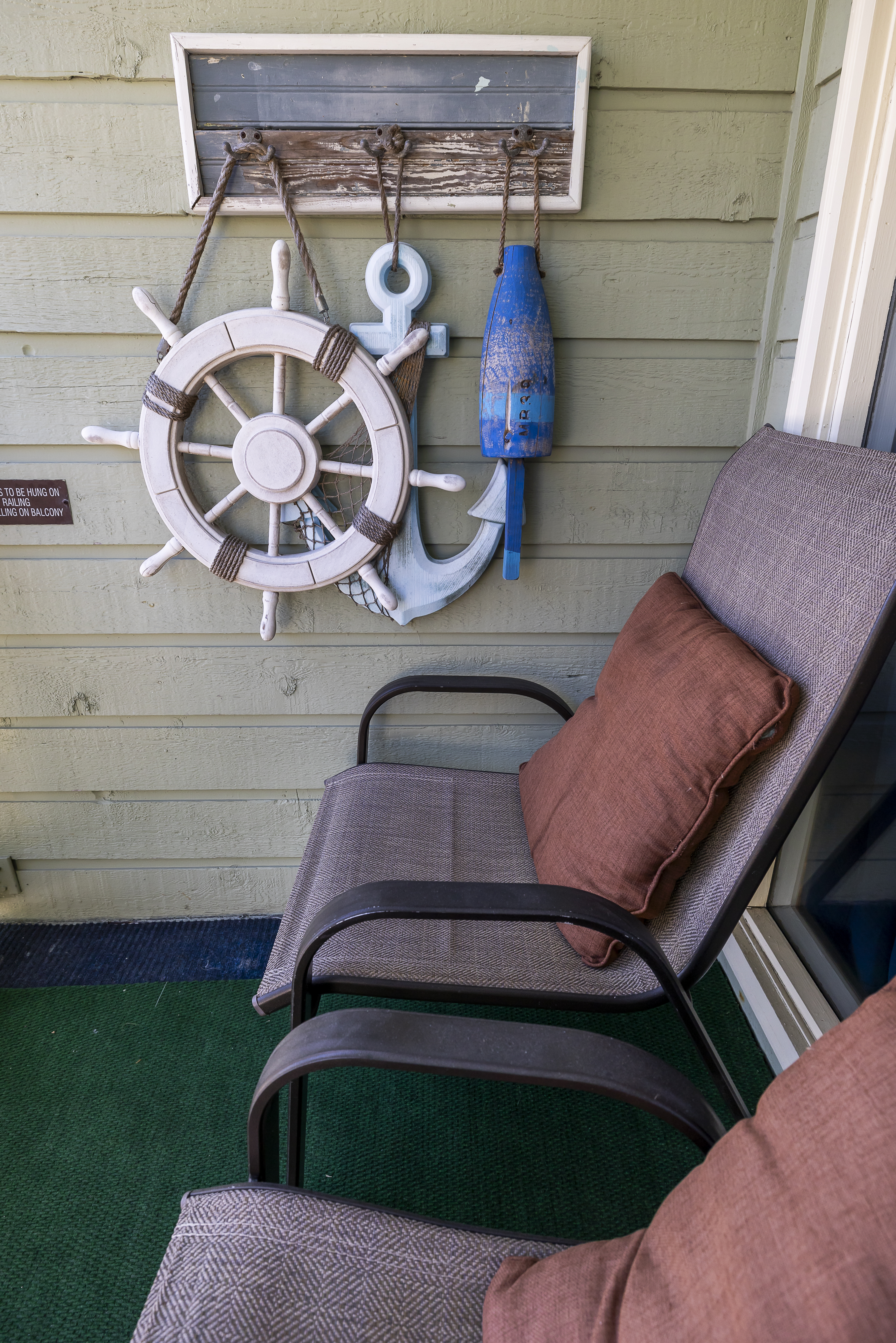 Chairs on back porch